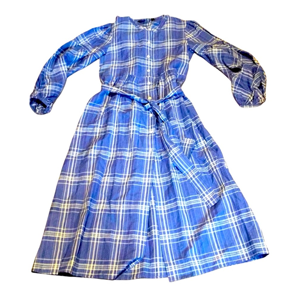 🆕 EUROPEAN ZARA WOMAN plaid midi dress